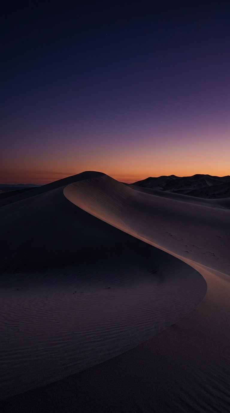 Desert at twilight